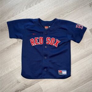 Nike Team Boston Red Sox MLB Genuine Merchandise Toddler Jersey 3T Navy
